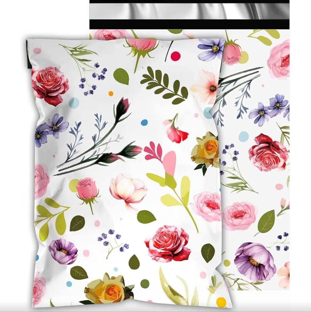 20 ct 6x9 Floral Poly Mailers